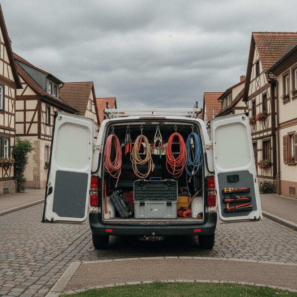 Einsatzfahrzeug unserer Elektriker